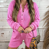 Cozy Cutie Romper - Pink