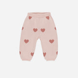 Heart Knit Pants - Bubblegum