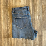 Whistle High Rise Distressed Denim Short - Medium Wash