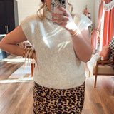 All Corduroy Leopard Midi Skirt