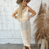 Tulum Crochet Midi Dress