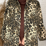 Top Notch Bejeweled Leopard Shacket