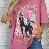 {Daydreamer} Fleetwood Mac Rumors One Size Tee - Pink