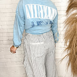 Vintage Black Striped Cargo Pants