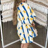 Lemoncello Striped Romper