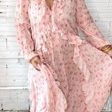 {Spell} Fleur Gown Pink Champagne Maxi Dress