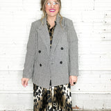 Hallie Houndstooth Blazer