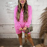 Cozy Cutie Romper - Pink