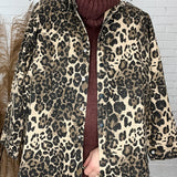 Top Notch Bejeweled Leopard Shacket