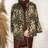 Top Notch Bejeweled Leopard Shacket