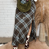 Party Hard Plaid Maxi Skirt