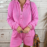 Cozy Cutie Romper - Pink