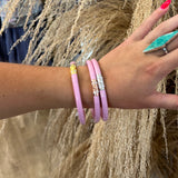 {Budha Girl} Three Kings Bangles - Pink