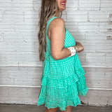 Lemongrass Gingham Mini Dress