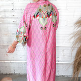 RESTOCKED Sofia Silk Pink Kaftan Dress