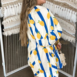 Lemoncello Striped Romper