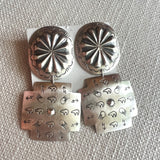 Sterling Silver Sunburst Bear Earring