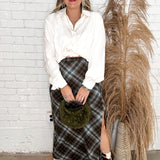 Party Hard Plaid Maxi Skirt