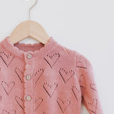 Knit Cardigan - Lipstick