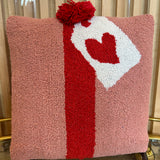 Pink Gift + Pom Pom Hook Pillow