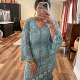 Dusty Waters Lace Dress