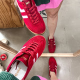 {Gola} Classics Women's Tornado Sneakers - Deep Red + Candy