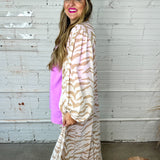 Subtle Luxury Tiger Print Kimono