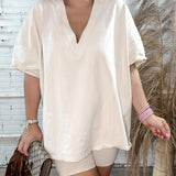 Cool Girl Oversized Top - Tan