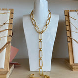 Paper Clip Chain Link Necklace