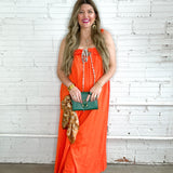 Bright Side Orange Terry Jumpsuit