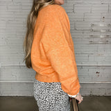 The Piper Cardigan - Orange