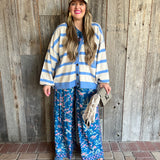 Baby Blues Striped Cardigan