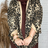 Top Notch Bejeweled Leopard Shacket