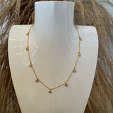 Diamond By The Yard Necklace 13.5"