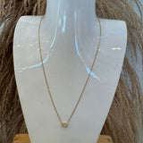 Small Solo Diamond Necklace