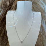 Small Solo Diamond Necklace