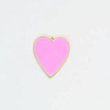 Pink Big Heart Charm