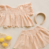 Colette Top - Grapefruit Stripe