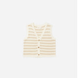 Kid's Knit Vest- Sand Stripe