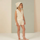 Kid's Knit Vest- Sand Stripe