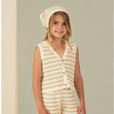 Kid's Knit Vest- Sand Stripe