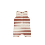 Davis Romper - Red Stripe