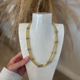 Agnes Gold + Silver Beaded Necklace