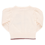 Girls Cable Constance Sweater - Wild Horse