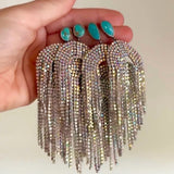 PRE ORDER ETA 11/28 Santa Fe Sparkle Earrings - Turquoise + Silver