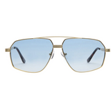 Bliss Polarized Sunglasses- Gold/Blue Gradient