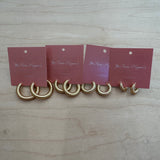 SM Cable Earrings 14KT GD