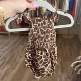 Kaia Romper Giraffe Spots