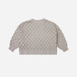 Cloud Check Crew Neck